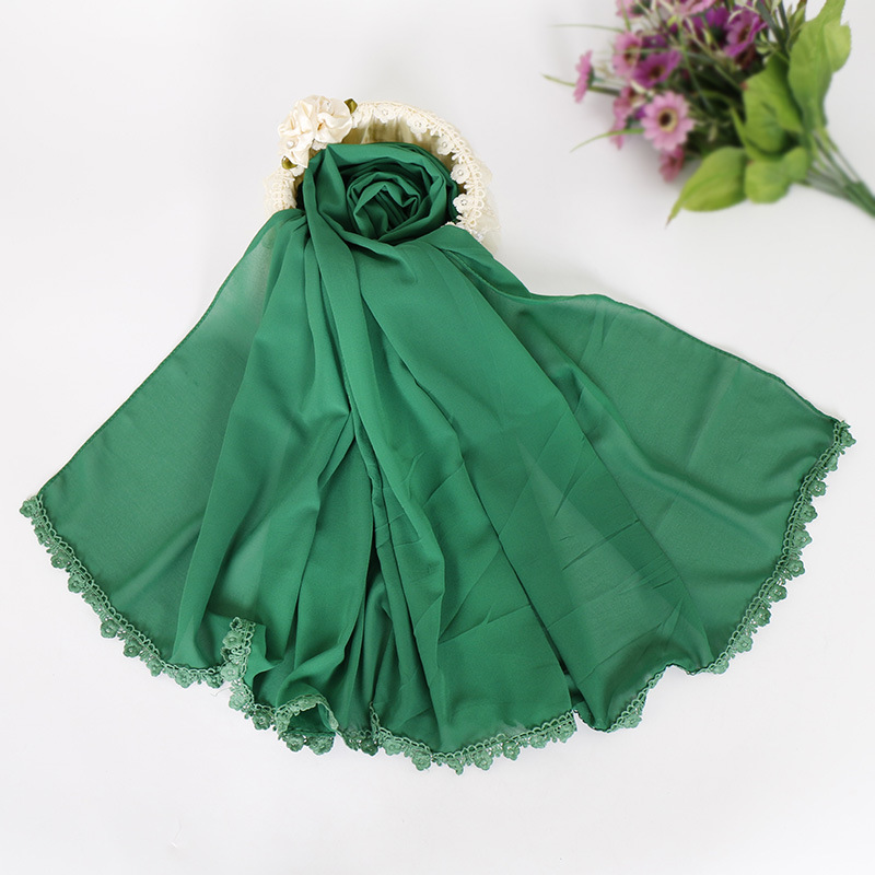Muslim Pearl Chiffon Bubble Hijab