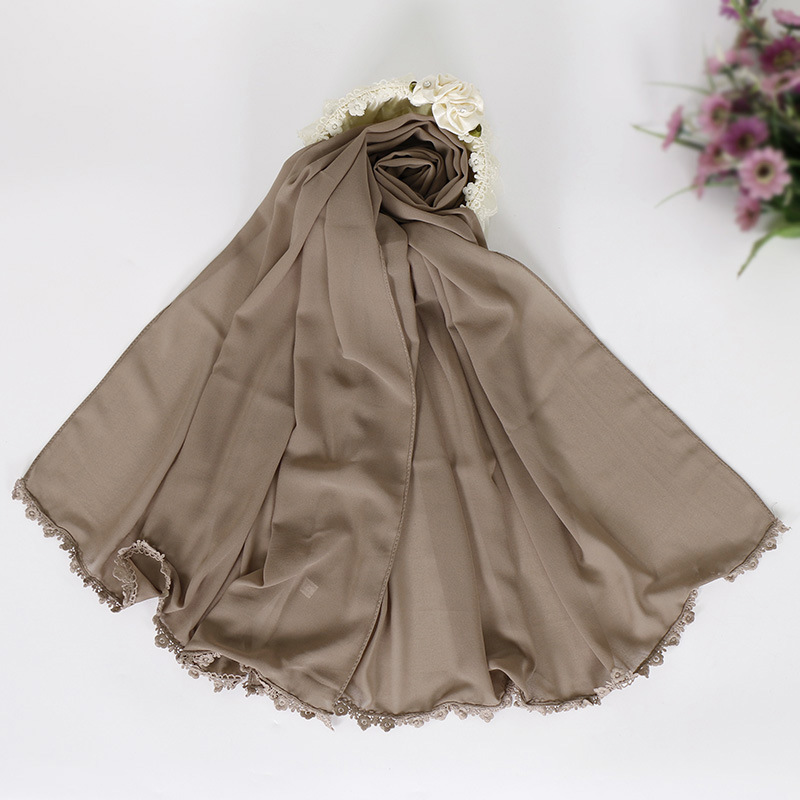 Muslim Pearl Chiffon Bubble Hijab