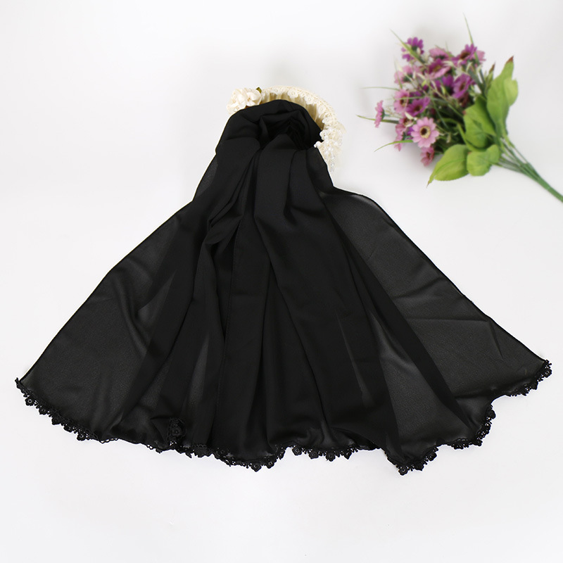 Muslim Pearl Chiffon Bubble Hijab