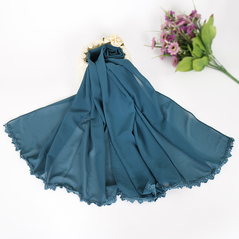 Muslim Pearl Chiffon Bubble Hijab