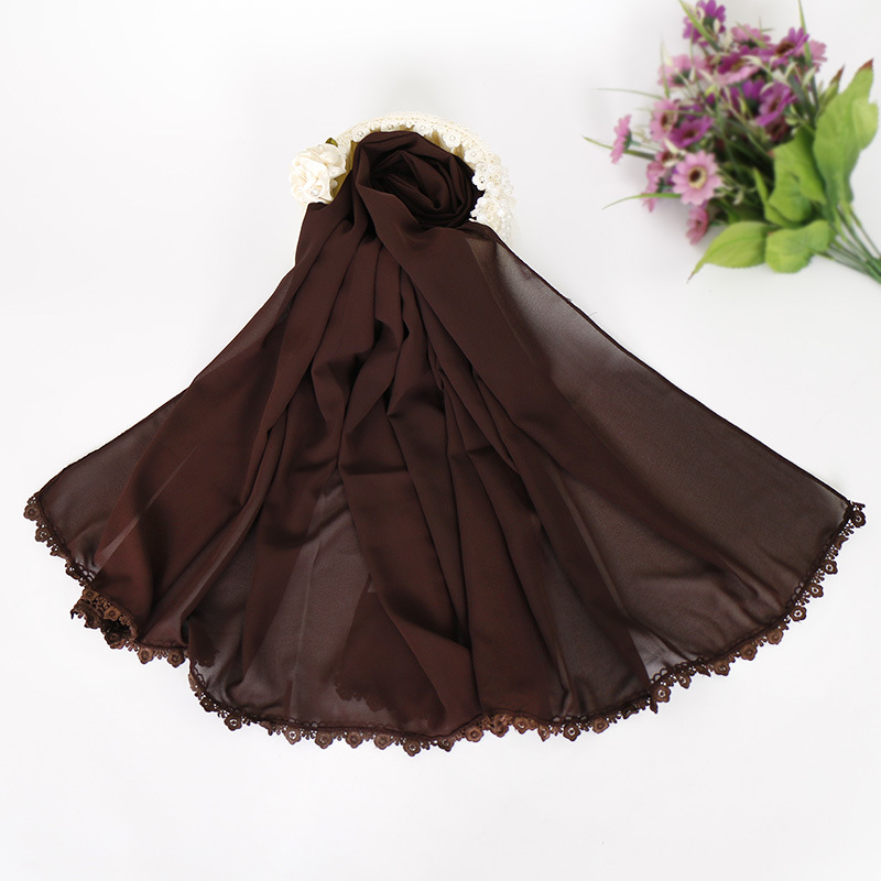 Muslim Pearl Chiffon Bubble Hijab