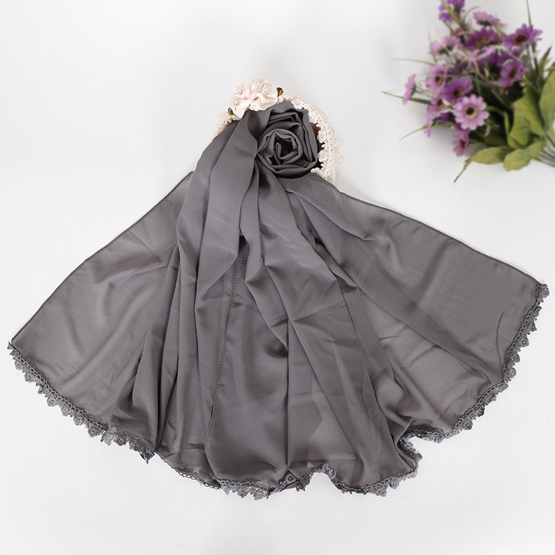 Muslim Pearl Chiffon Bubble Hijab