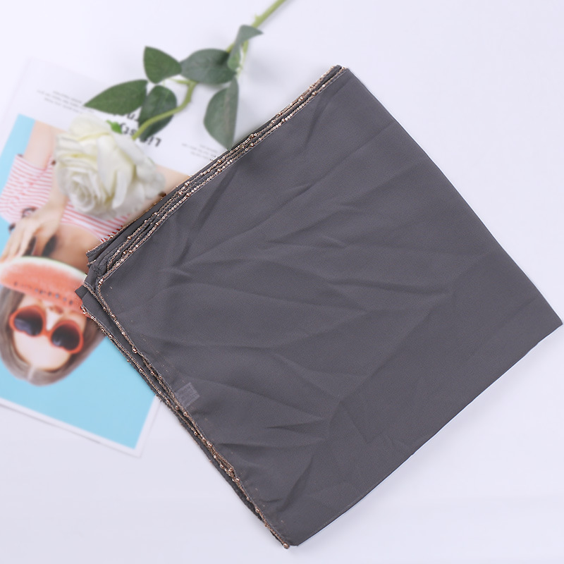 Chain overhang square scarf wholesale