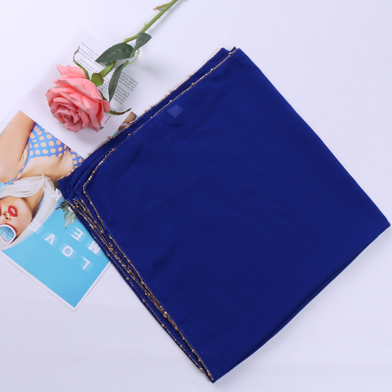 Chain overhang square scarf wholesale