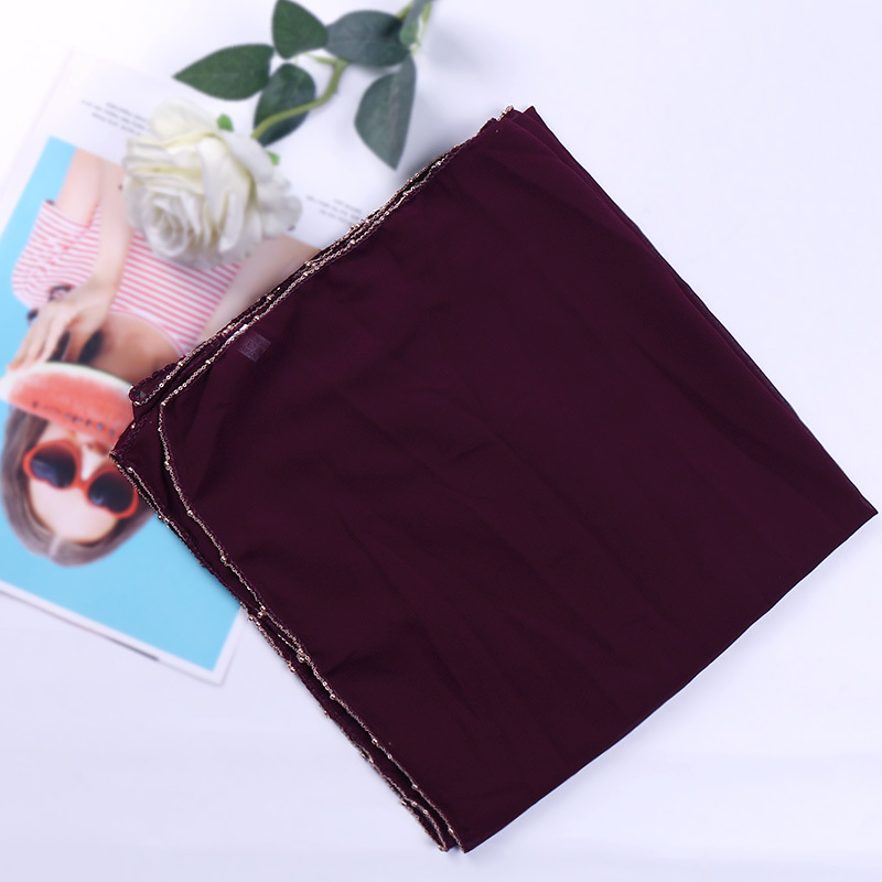Chain overhang square scarf wholesale