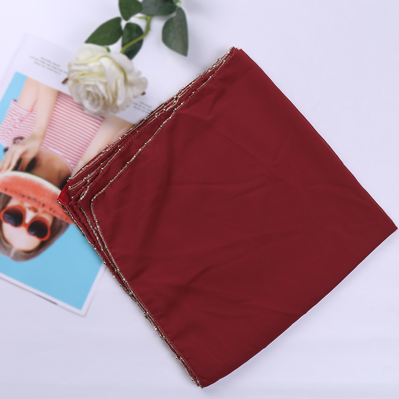 Chain overhang square scarf wholesale