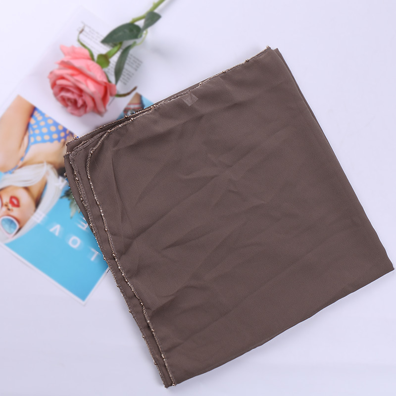 Chain overhang square scarf wholesale
