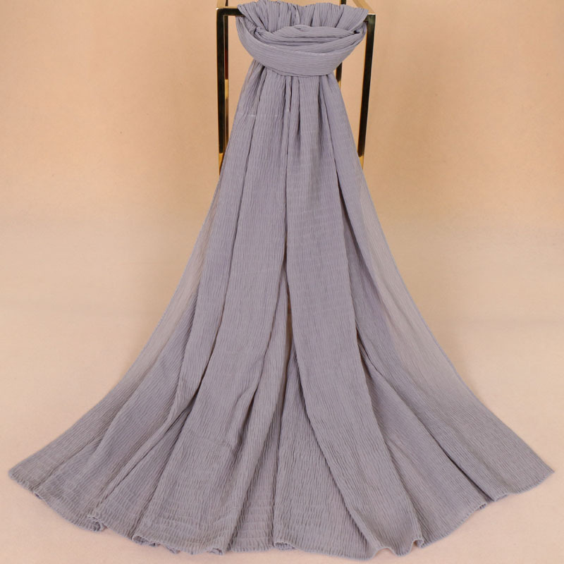 Pure color pearl chiffon scarf wholesale