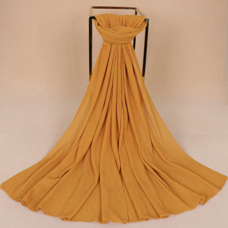 Pure color pearl chiffon scarf wholesale