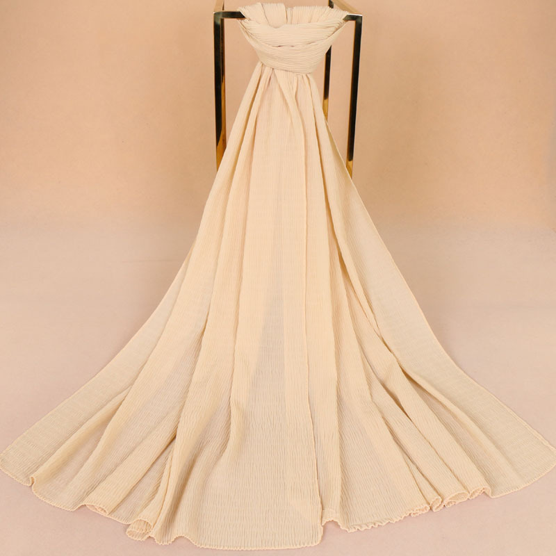 Pure color pearl chiffon scarf wholesale