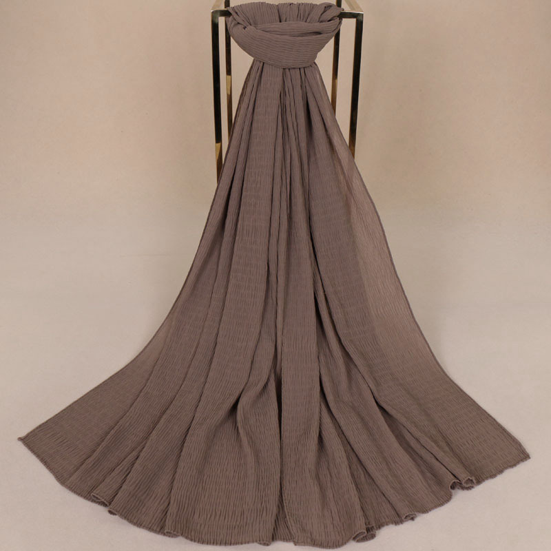 Pure color pearl chiffon scarf wholesale