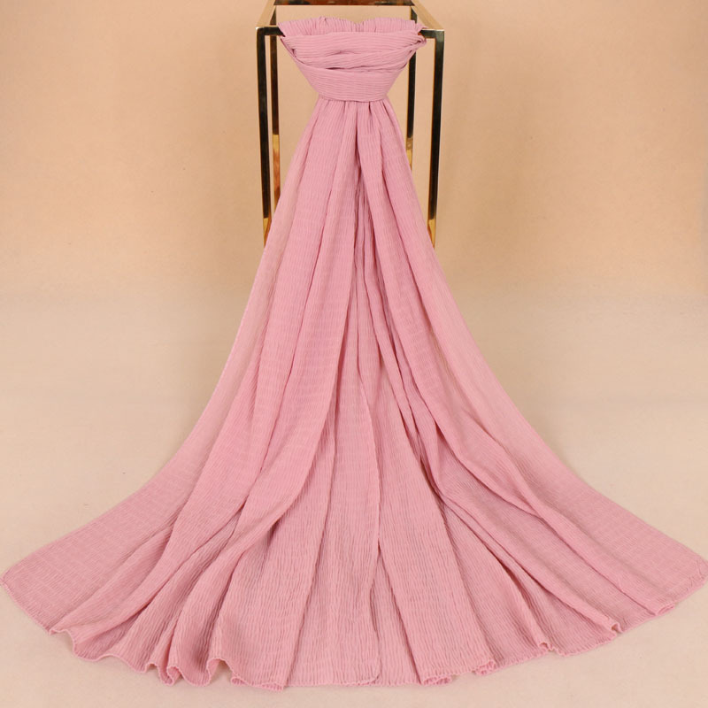 Pure color pearl chiffon scarf wholesale