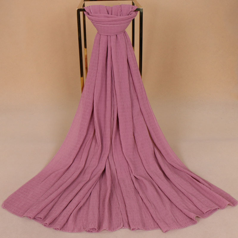 Pure color pearl chiffon scarf wholesale
