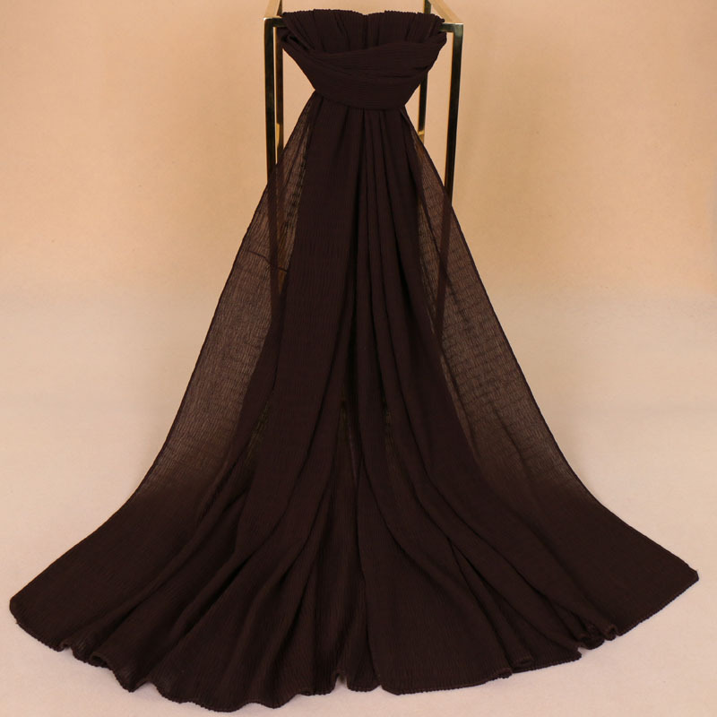 Pure color pearl chiffon scarf wholesale