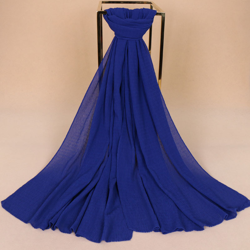 Pure color pearl chiffon scarf wholesale