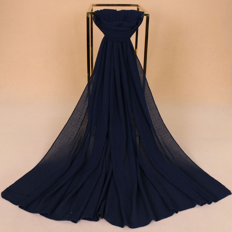 Pure color pearl chiffon scarf wholesale