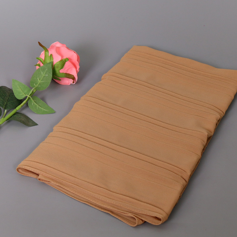 Muslim Pearl Chiffon Turban Scarf