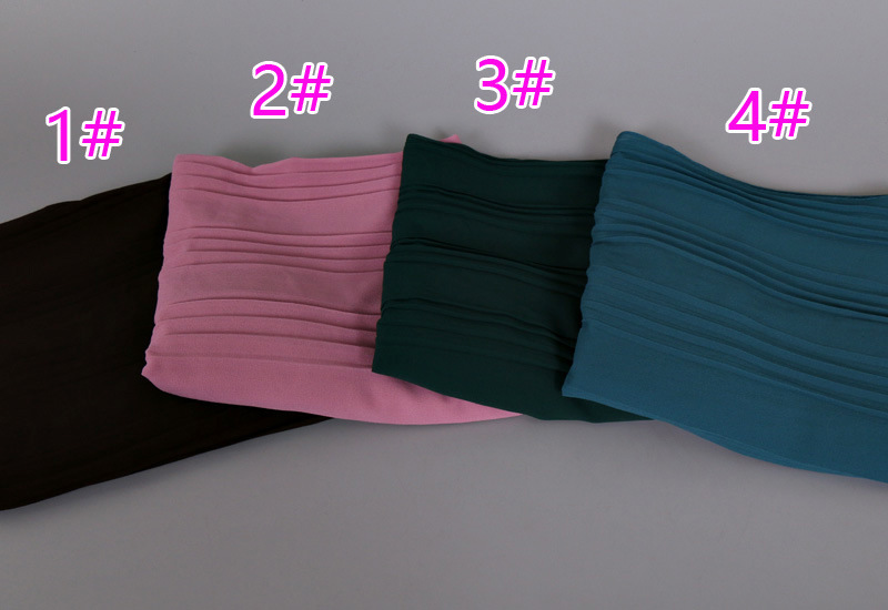 Muslim Pearl Chiffon Turban Scarf