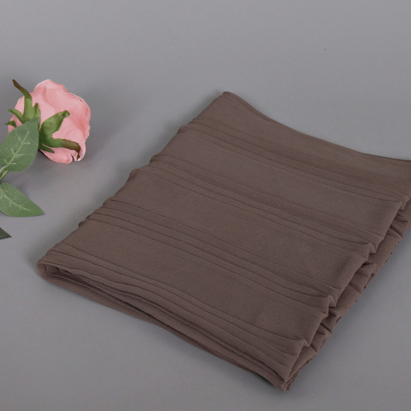 Muslim Pearl Chiffon Turban Scarf