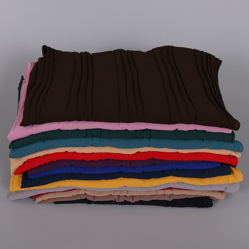 Muslim Pearl Chiffon Turban Scarf