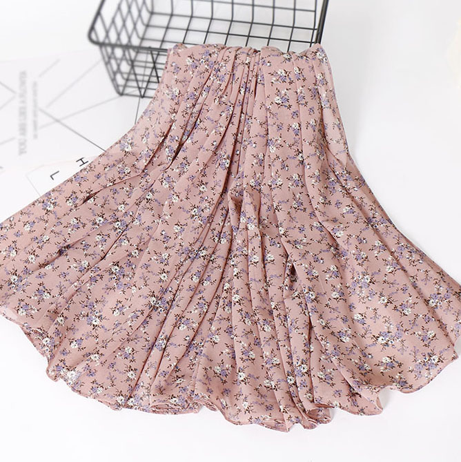 New Pearl Chiffon Printed Square Scarf