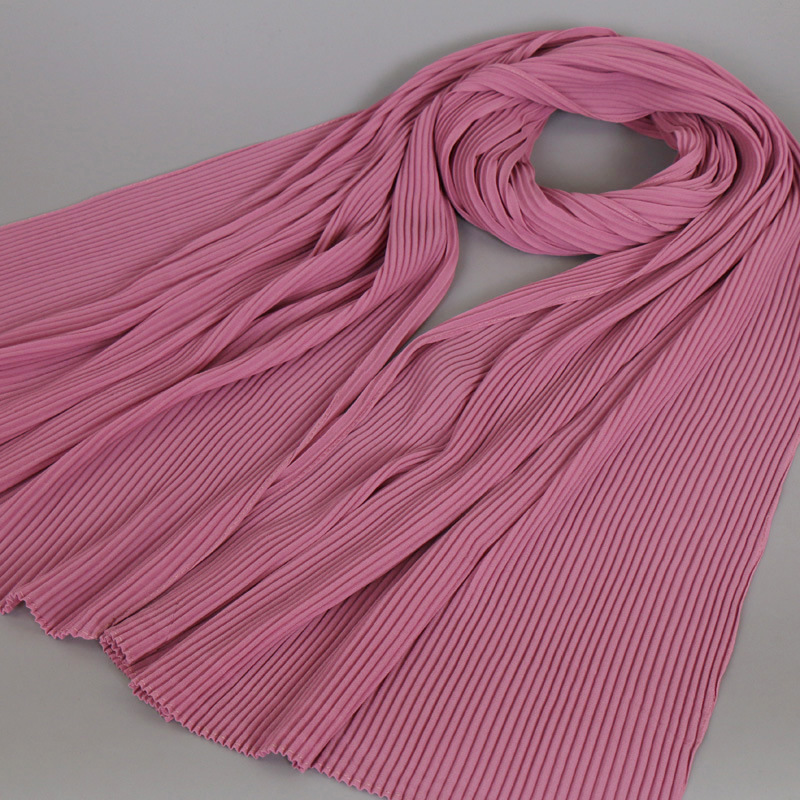 Muslim pure color breathable scarf