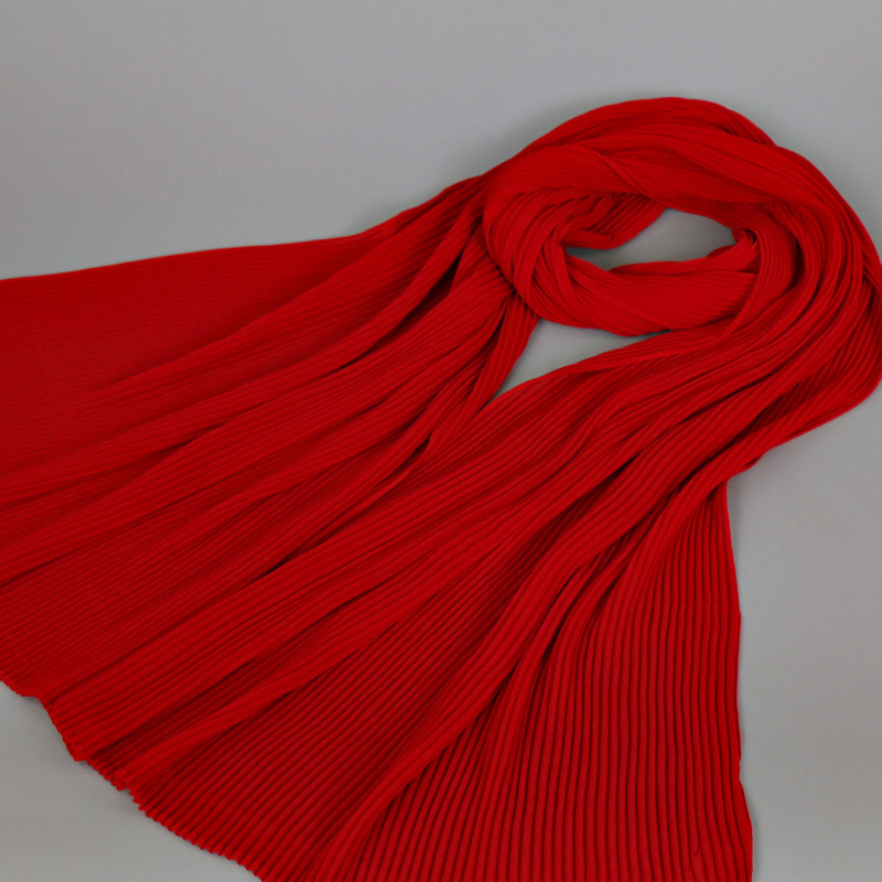 Muslim pure color breathable scarf