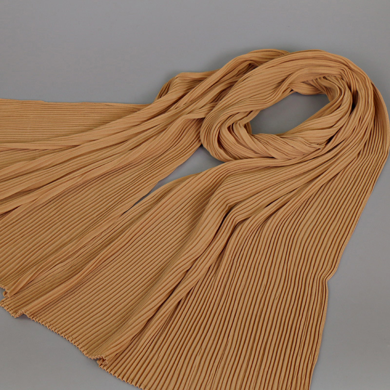 Muslim pure color breathable scarf