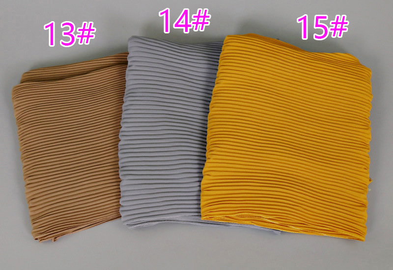 Muslim pure color breathable scarf