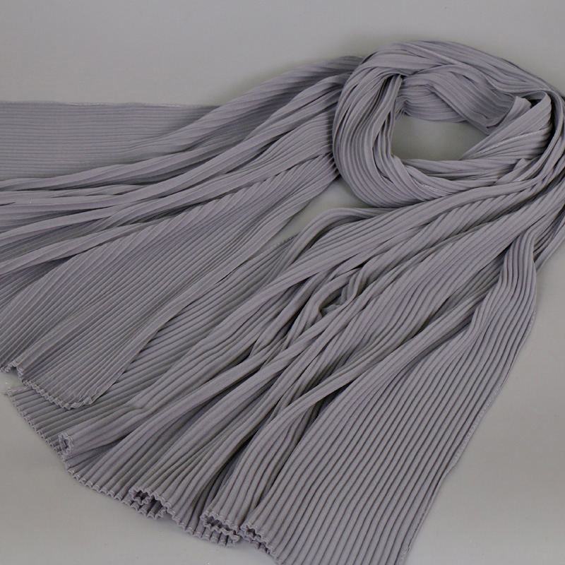 Muslim pure color breathable scarf