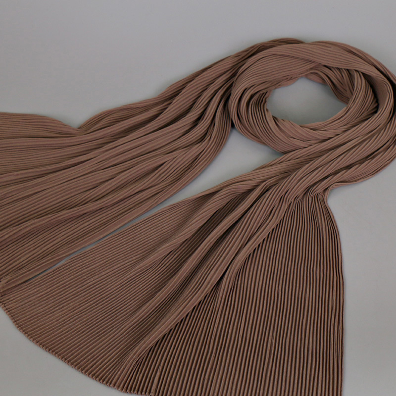 Muslim pure color breathable scarf