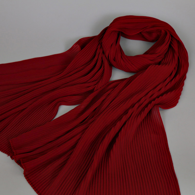 Muslim pure color breathable scarf