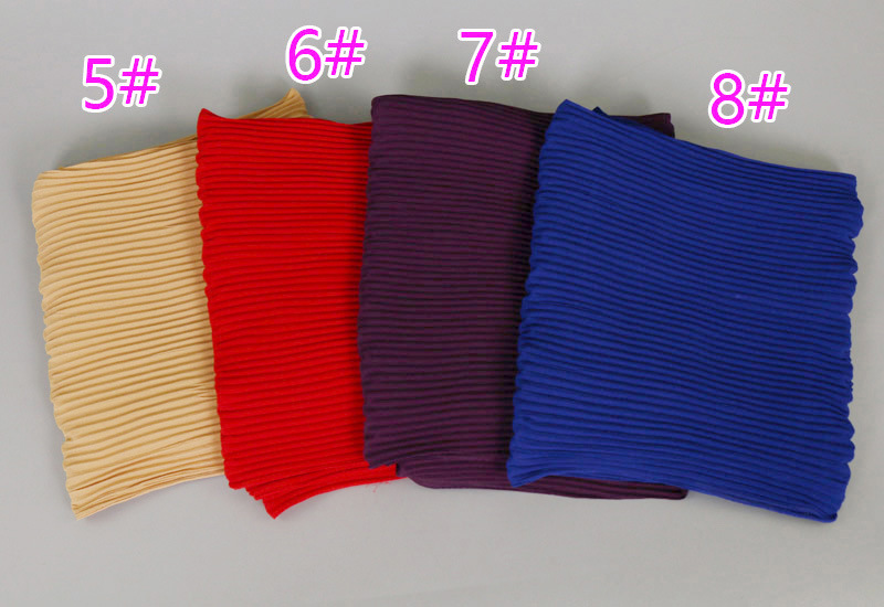 Muslim pure color breathable scarf
