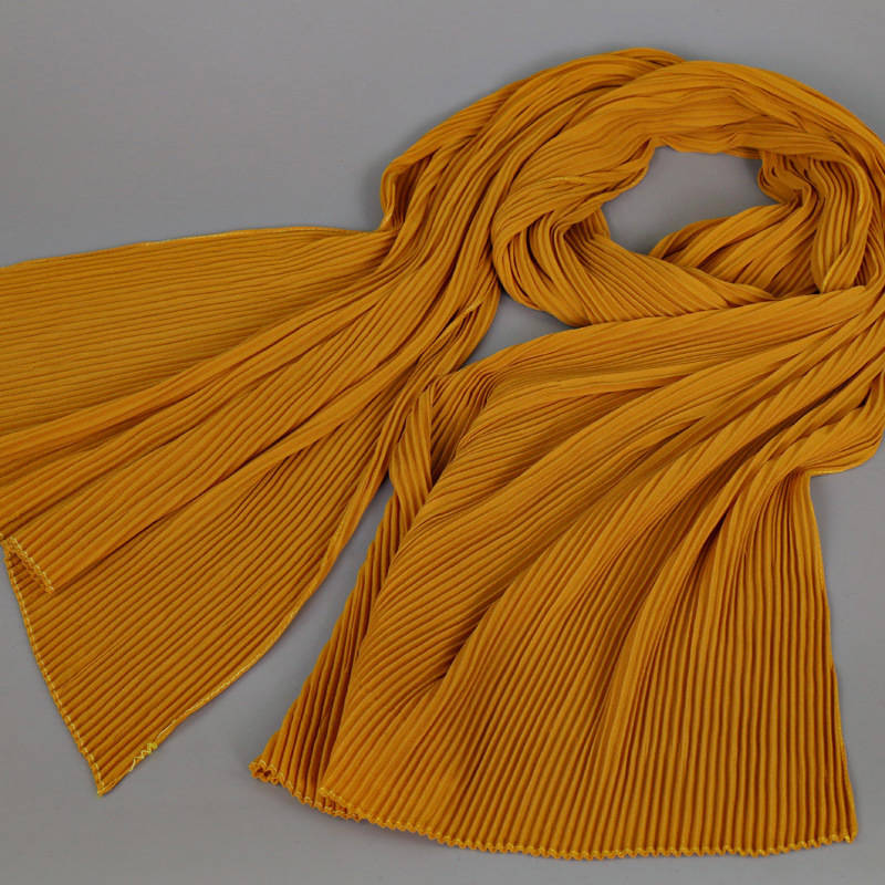 Muslim pure color breathable scarf