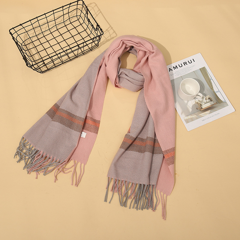 Thickened cashmere warm scarf