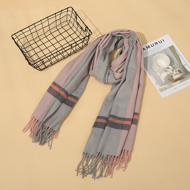 Thickened cashmere warm scarf