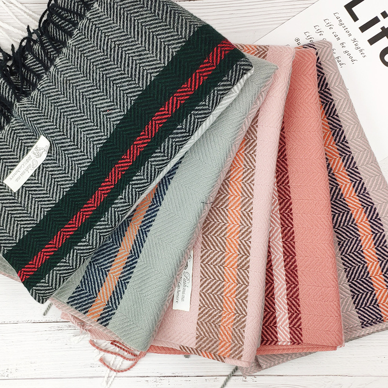 Thickened cashmere warm scarf