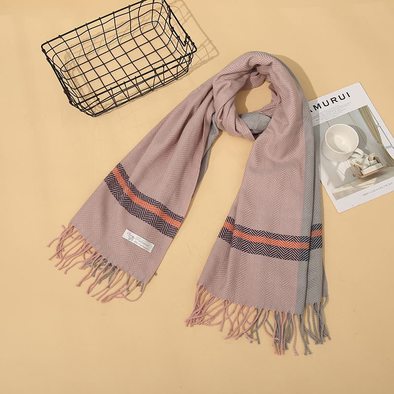 Thickened cashmere warm scarf