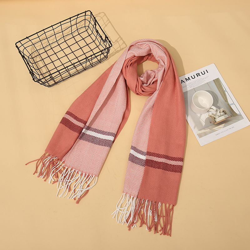 Thickened cashmere warm scarf