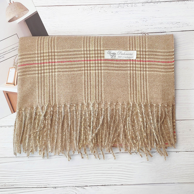 Plaid shawl cashmere scarf wholesale