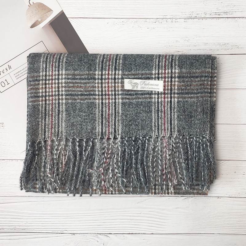 Plaid shawl cashmere scarf wholesale