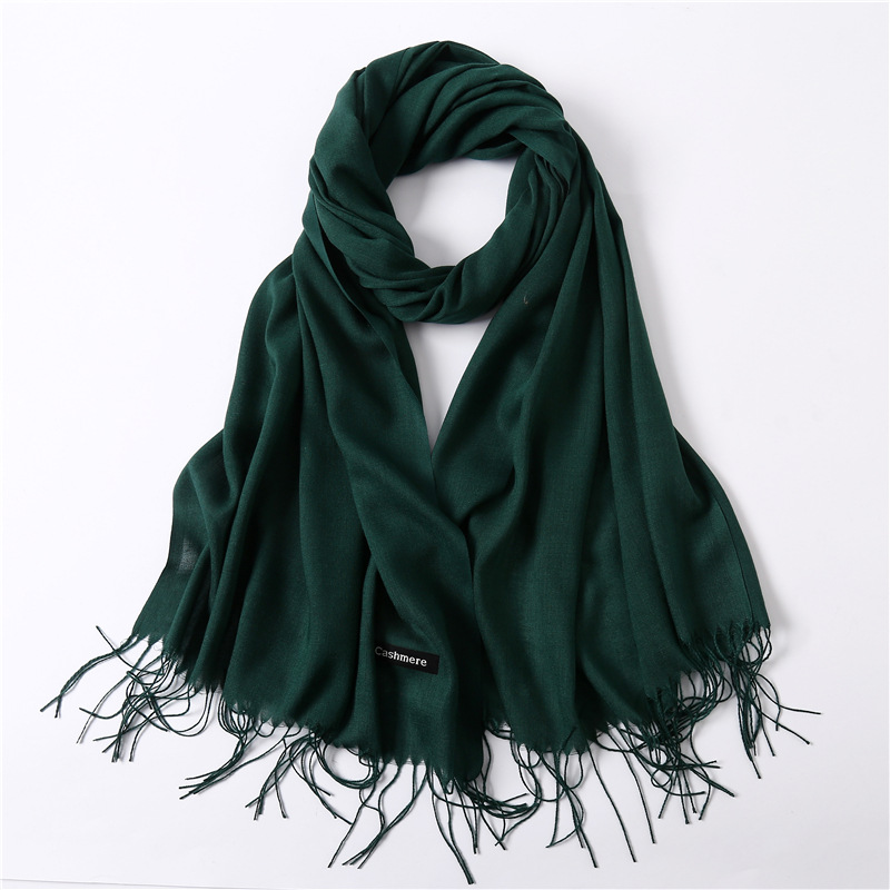 Wholesale solid color cashmere scarf