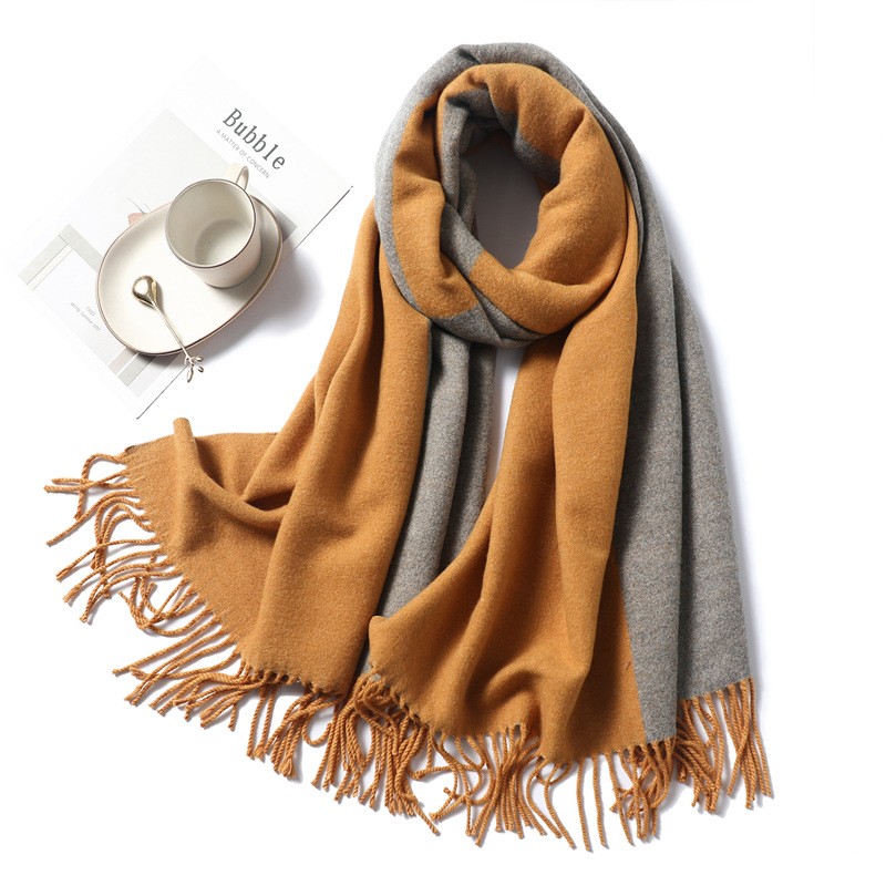Double sided winter scarf wholesale