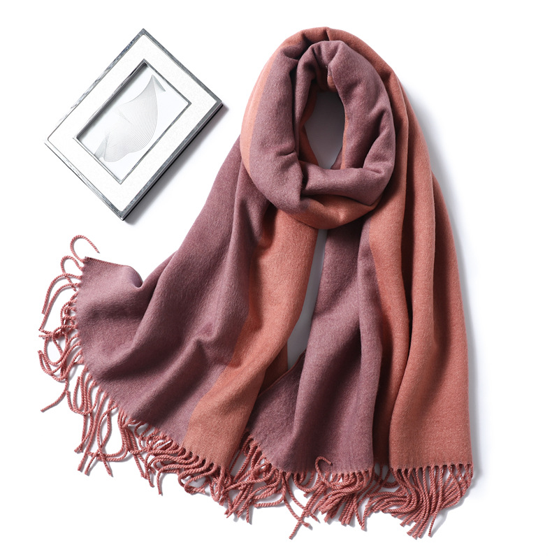 Double sided winter scarf wholesale