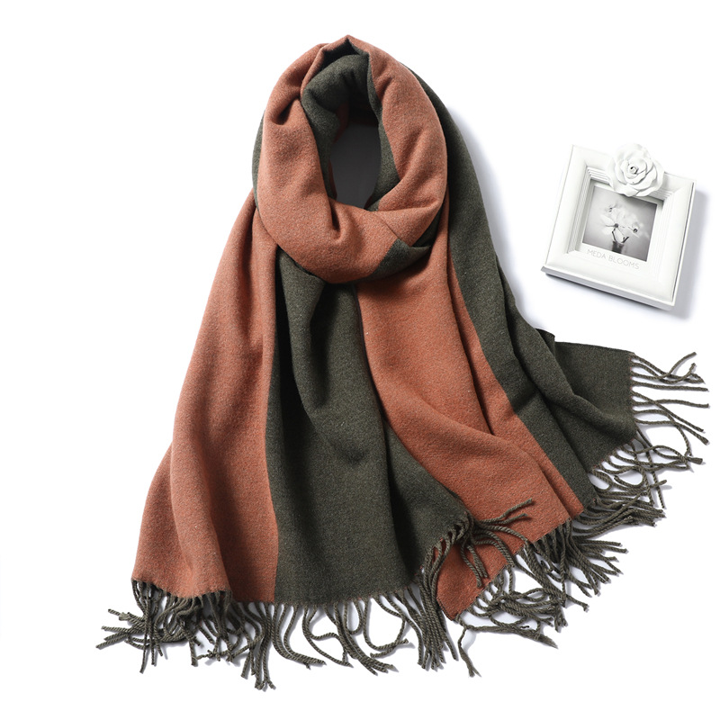 Double sided winter scarf wholesale