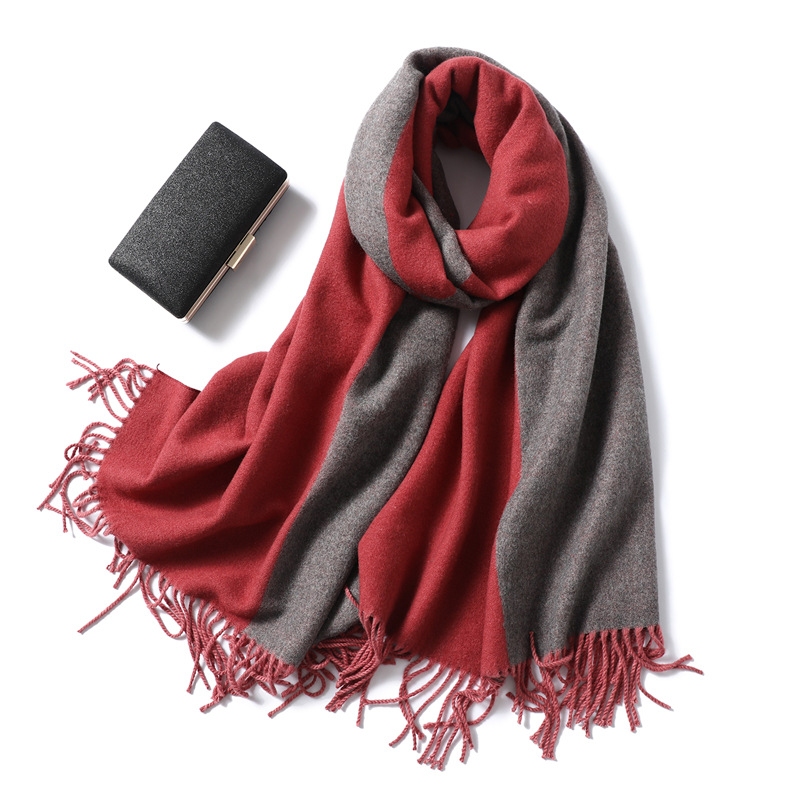 Double sided winter scarf wholesale