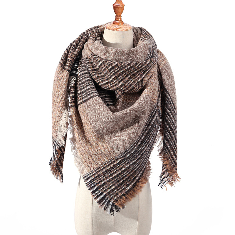 Warm cashmere triangle scarf wholesale