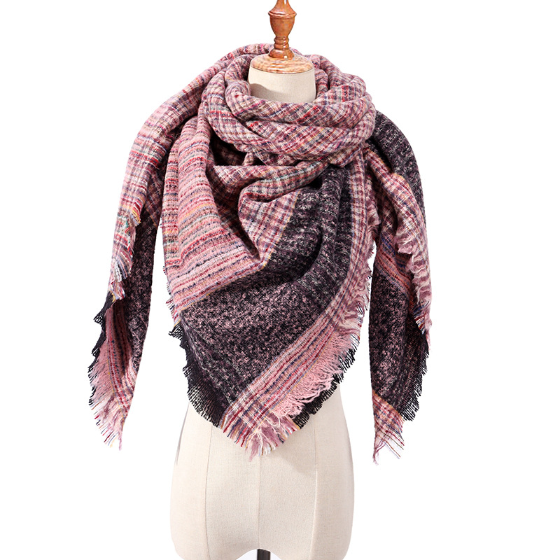 Warm cashmere triangle scarf wholesale