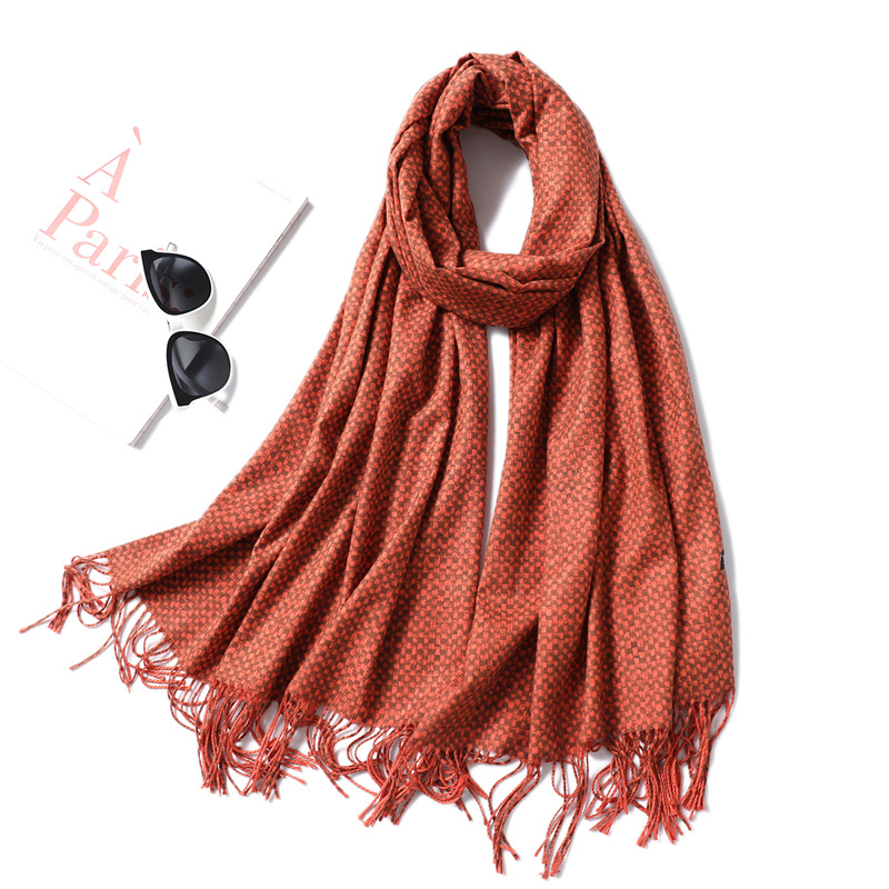 Cashmere ladies winter solid color scarf
