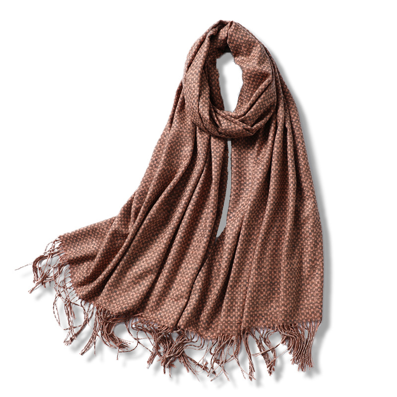 Cashmere ladies winter solid color scarf